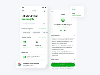 Job Search App - Exploration app app design clean interface ios job job search mobile mobile app mobile app design mobile ui ui ui design ui ux uidesign user experience user interface