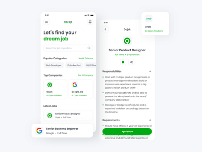 Job Search App - Exploration app app design clean interface ios job job search mobile mobile app mobile app design mobile ui ui ui design ui ux uidesign user experience user interface