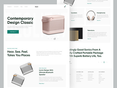 B&O Homepage 2020 trends amazon ebay ecommerce ecommerce design ecommerce shop fedex headphone homepage homepage design minimal online popular shot product speaker store television tv ui design