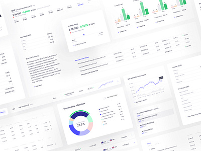 Investment Manager - Web App Components advisors app components application balasinski clean components dribbble best shot exchange figma financial advisor financial services investment investment app saas app trading app trading platform web components