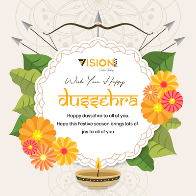 Visionray Dasara 2020 Wishes adobe illustrator branding design graphic graphicdesign illustration illustrator visualisation