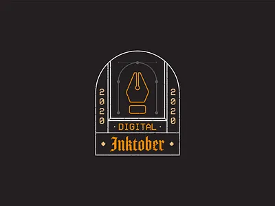 Inktober Logo branding design illustrator inktober inktober2020