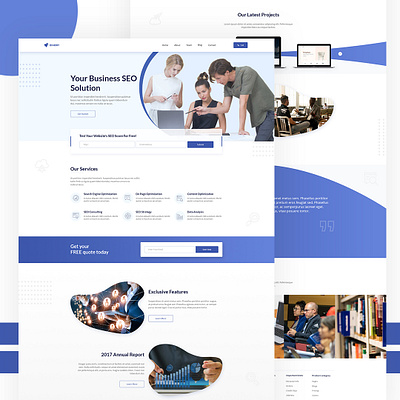 Web Page illustration ui ux website design