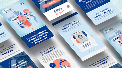 Landing Page - Cada gota importa - Adasa app app design icon ui ux