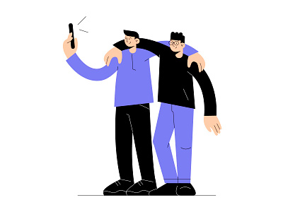 Vectober 25: Buddy boys buddy character flat graphic design illustration illustrator inktober2020 minimal vectober2020 vector
