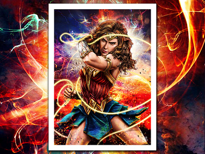 Princess of the Amazons amazons art prints diana prince digitalart explosions fan art gal gadot girl power illustration justice league lasso movie power princess themyscira warriors wonder woman wonderwoman ww84