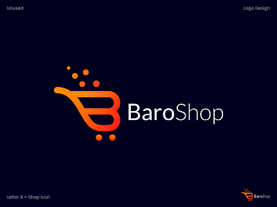 BaroShop, Online E-commerce Website Logo Design Branding. abstract logo brand identity branding creative logo ecommerce shop logo gradient logo logo mordern logo online shop logo online store unique logo