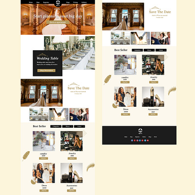 wedding branding elegant hire me photoshop simple website