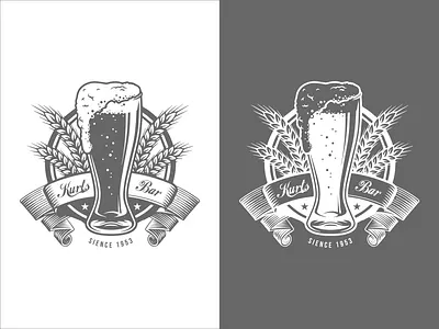 Drinks & Beverage Logo - Beer Bar Logo - Pub Logo abstract logo bar bar logo beer beer bar beverage logo brand brand identity branding creative logo flat logo logo design minimal minimalist logo modern logo monogram logo restaurent vector art vector logo