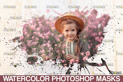 15 Watercolor photoshop brushes & Photoshop overlay clipping mask frame png photo overlay photoshop brushes photoshop overlay portrait mask ps overlay watercolor brushes watercolor masks watercolor overlay watercolor photoshop watercolor png watercolor portrait