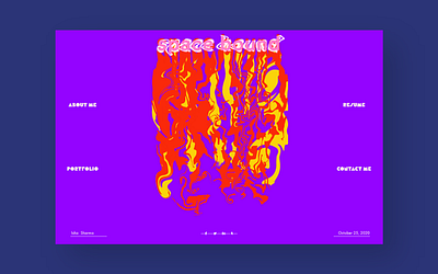 Funk Theme adobexd design illustration mockup prototype typography ui ux web website design