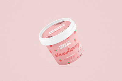 Frosty Scoops Ice Cream 2020 adobe photoshop brand design brand identity branding branding design color palette graphic design ice cream logo logotype packaging packaging design typography