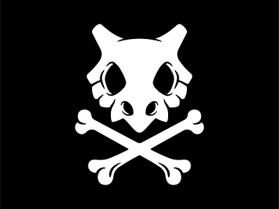 Cubone Crossbones bone character creative crossbones cubone flag illustraion jolly roger n6 narrative 6 pirate pokemon pokemon go pokémon skull skull and crossbones