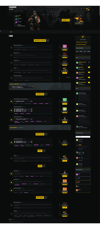 IPS 4.4 Theme [Template] for gaming #Ghost Recon Breakpoint art breakpoint dark design gaming ghost ghost recon breakpoint nomad recon theme webdesign webdesigner webdesigns yellow