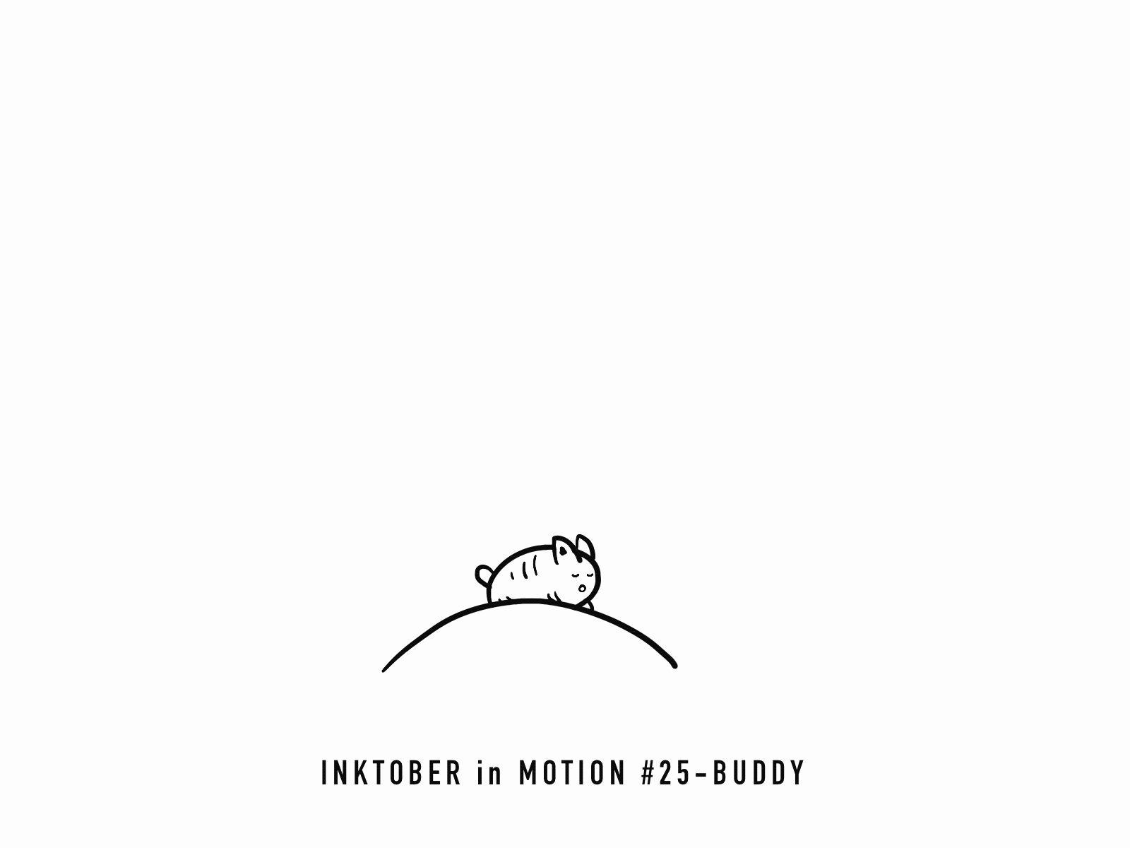 #25 Buddy animation doodle frame animation illustration inktober inktober2020 motion procreate sketch sketching