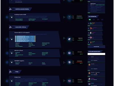 IPS 4.5 Theme [Template] for gaming forum art blue dark design designer gaming gaming website invision ips league photoshop template theme webdesign