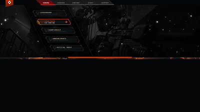 Header & Navigation Style #Anthem anthem art dark design designer game gaming gaming website new photoshop webdesign