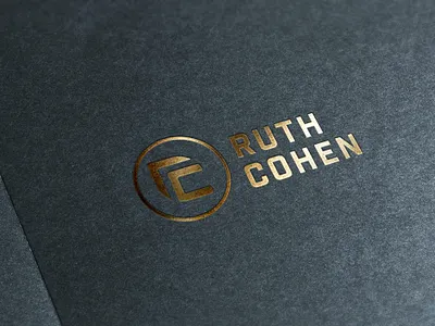 ruthcohen logo 3 branding golden logo gradient icon illustration logo concept logo design logo design branding logo design concept logo mark logotype typography vector