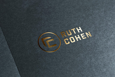 ruthcohen logo 3 branding golden logo gradient icon illustration logo concept logo design logo design branding logo design concept logo mark logotype typography vector