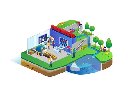 Bagu-bagu Isometric Illustration design illustration isometric ui