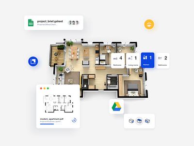 Mediatask: building a marketplace for hundreds of draftsmen architect design flat illustration minimal simple statistics ux web