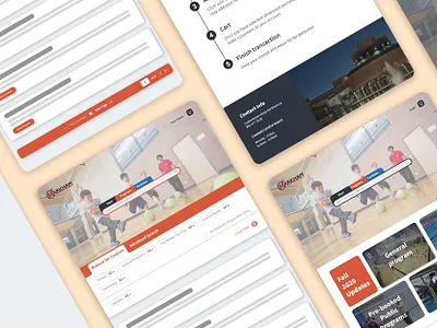 Recreational program website design ui ux web