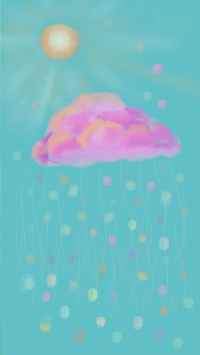 Vanilla cloud illustration photoshop