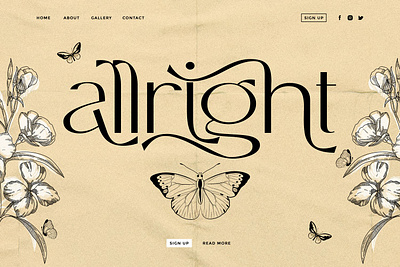 Allright - Fashionable Font chic chic font design fashion fashionable font font awesome font design font family fonts fonts collection lettering logo luxury modern modern calligraphy modern font serif fonts typography wedding