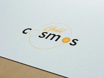 Gold Cosmos branding design flat icon logo logo design logo designer logo mark logos logotype