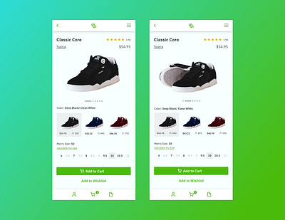 Sneaker Shop daily ui 012 dailyui ecommerce app mobile shop