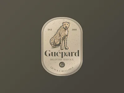 Guépard | Logo Design adobe illustrator badge design branding business logo crosshatch design process designer for hire engraving etching graphic design illustration illustration art logo logo design logo designer logo designer for hire scratchboard vector vintage logo