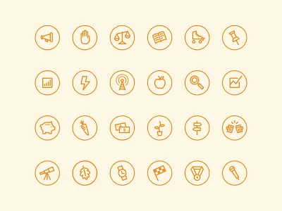 Chimp Marketing Icons charity icon design icon set icons interface design interface icons product illustration ui ui design