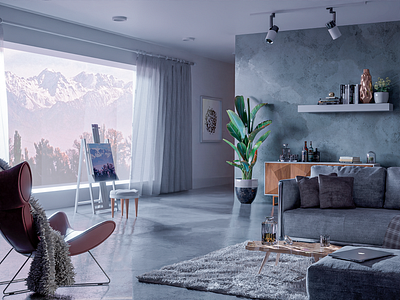 ArchViz - Scandinavian Interior architechture b3d enviroment interior minimalist modern modern design render rendering scandinavian