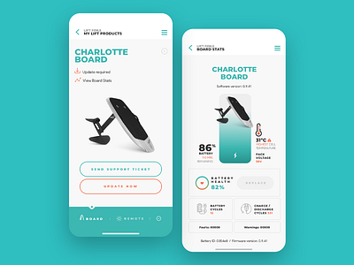 Lift eFoil App design app appdesign application debrain design efoil sea surf ui uidesign