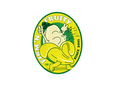 Banana Sticker Character banana birthday character character design design digital art fruit sticker graphic design illustration print sticker studio