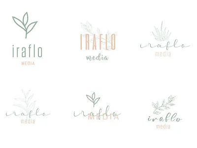 iraflo media - Logo Exploration boho boho design boho style country vibes cute art etsy etsy style floral design flower design green greenery greens leaf leaf logo leafy design logo logo exploration videography wedding business