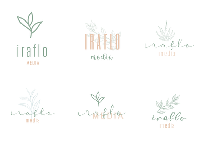 iraflo media - Logo Exploration boho boho design boho style country vibes cute art etsy etsy style floral design flower design green greenery greens leaf leaf logo leafy design logo logo exploration videography wedding business