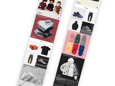 KITH Mobile Design - Product Feed app branding commerce consumer design ecommerce app fashion flinto omnichannel retail shopping app sketch ui ux
