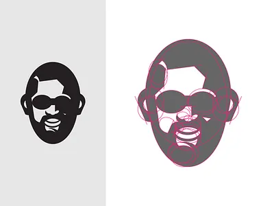 SELF CARTOON design icon illustrator logo minimal vector