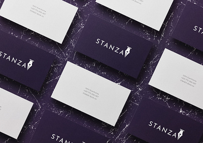 Stanza Business Card brand identity branding business card business card design design mockup