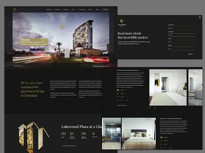 Lakewood Plaza Website design ui web