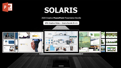 SOLARIS - Creative Business Plan Bundle 5 in 1 PowerPoint Templa advertisement corporate ecommerce ecommerce design enterpreneur enterprise mockup powerpoint presentation powerpoint template presentation