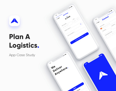 Logistics App Case Study adobe xd app design casestudy clean clean design design illustration logistics logistics app logo ui ux