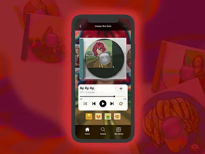 Retro Music App app branding design icon illustration melbourne music music app ui ux vector