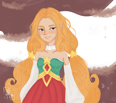 Orange Hair Girl design girl illustration