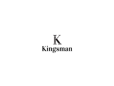 KINGSMAN black white branding design finance graphic design icon k letter logo k logo lawyer lettermark logo luxury luxury brand luxury branding luxury logo minimalist wordmark