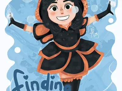 finding taeng design girl illustration kpop nemo