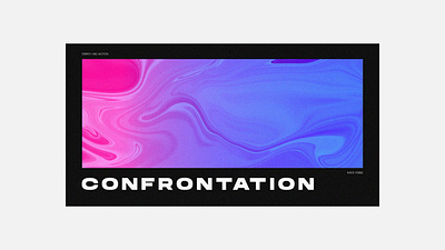 C O N F R O N T A T I O N color colors design illustration typography visual visual design