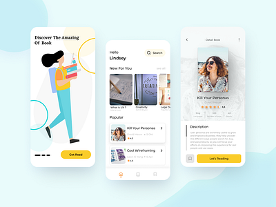 Reading App app book dailyui design reading uiux