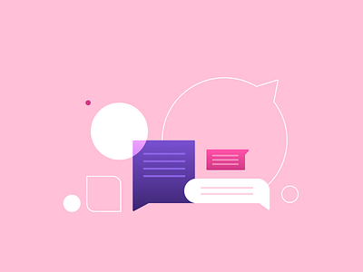 Push Notification Templates art character chat circle clean colors concept design dribbble graphic graphic design illustration illustrator line message notification push notification shapes sketchapp web